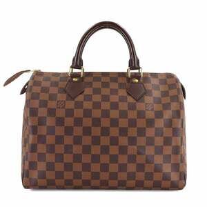 Louis Vuitton Speedy Ebene Handbag Damier Brown